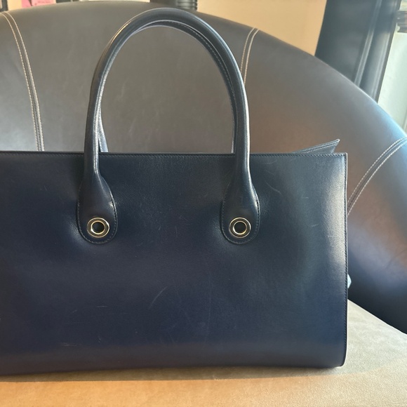 Jimmy Choo Riley Navy Tote - Picture 2 of 8